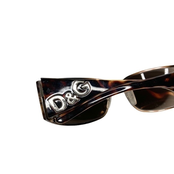 Dolce & Gabbana Tortoise Gloss & Silver DG6010 Non-RX Sunglasses & Travel Case - Picture 9 of 15